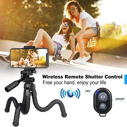 Portable And Adjustable Flexible Phone Tripods Camera Stand Holder