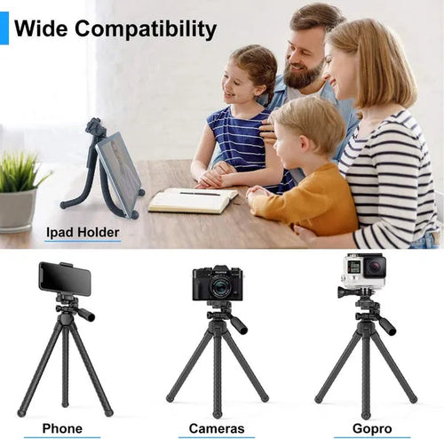 Portable And Adjustable Flexible Phone Tripods Camera Stand Holder