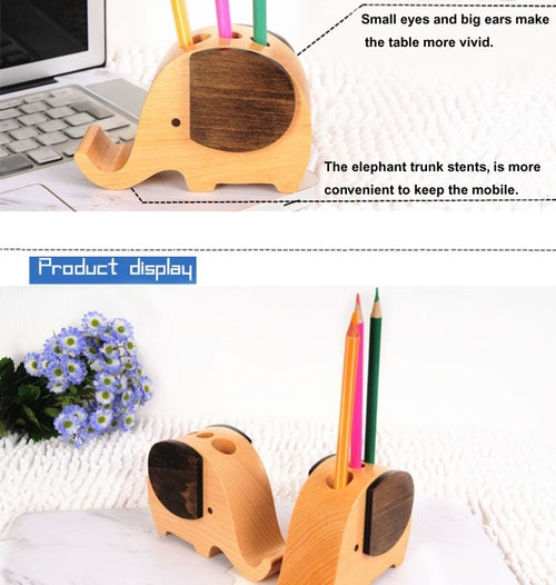 Multifunctional Elephant Desk Organizer